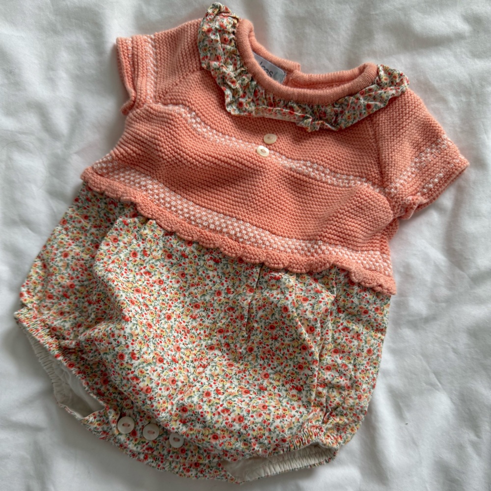 🍑 Dulces Floral Bubble Romper